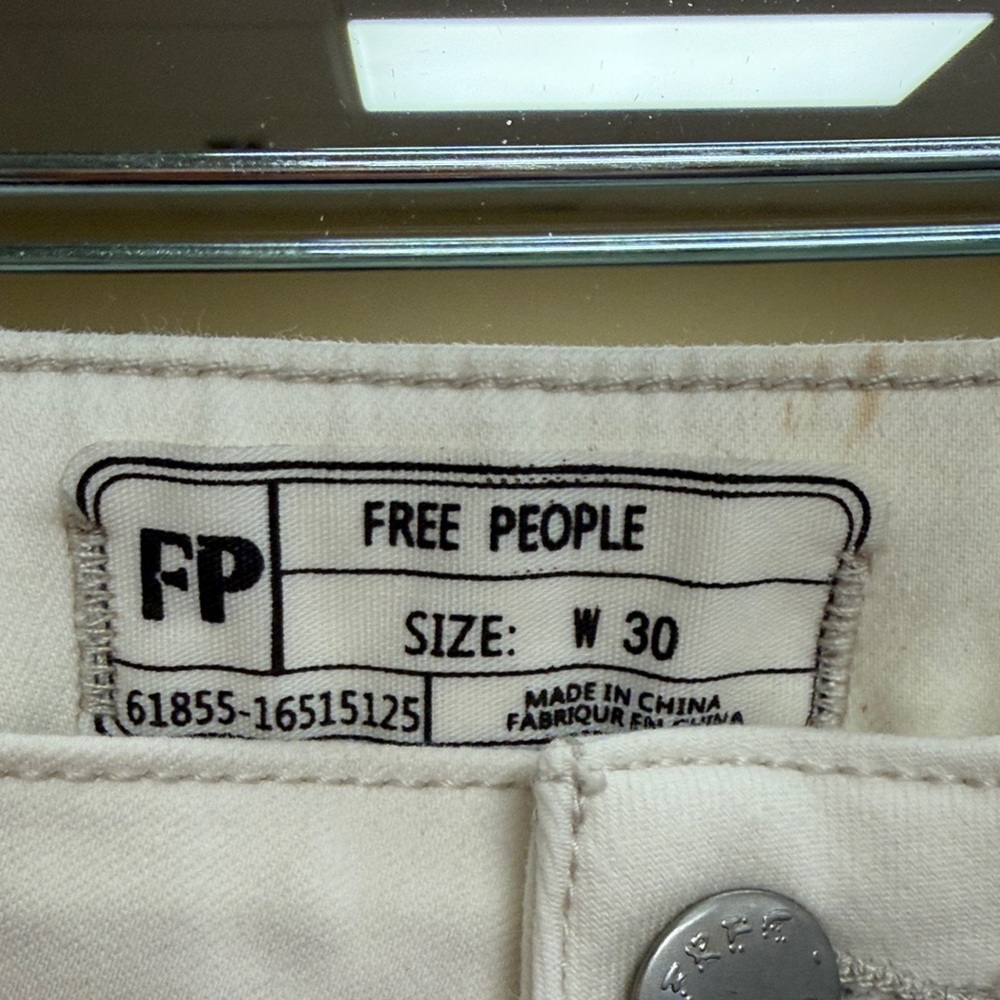 Free People White float on Flare Jeans NWT - image 4